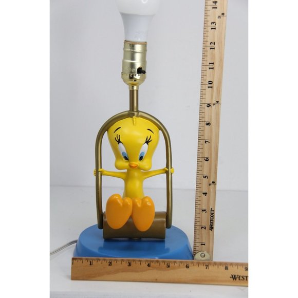 Vintage 1998 Rare Warner Brothers Studio Store Tweety Swing Lamp NO SHADE - Picture 10 of 12